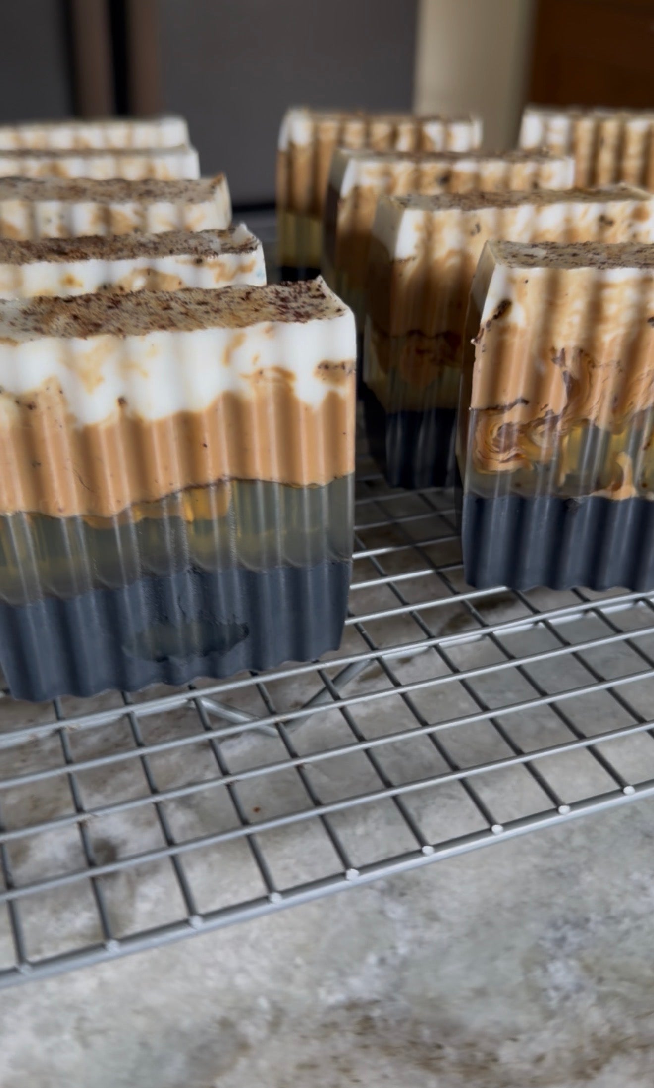 Handmade Charcoal Honey & Coffee Soap