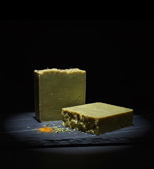 Green Moringa Turmeric Soap Bundle (4 bars)