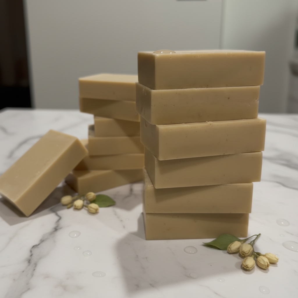 Kojic soap marble background