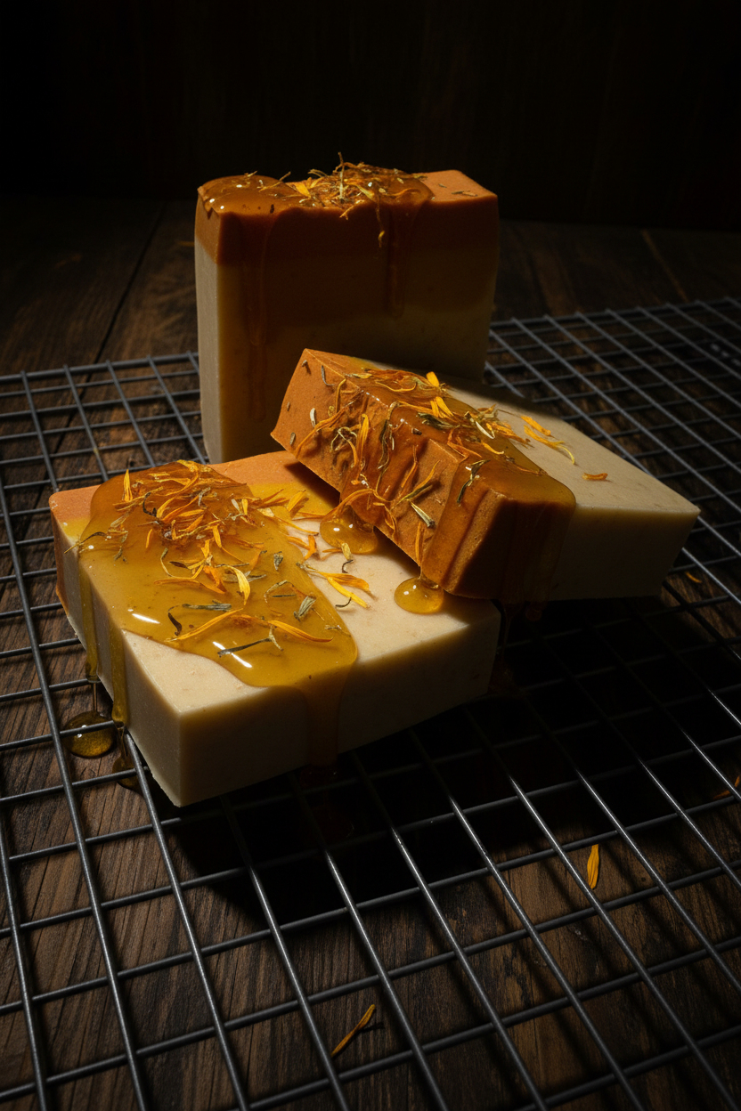 Turmeric Soap Dark Moody Wood
